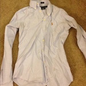 Ralph Lauren slim fit 0 light blue oxford